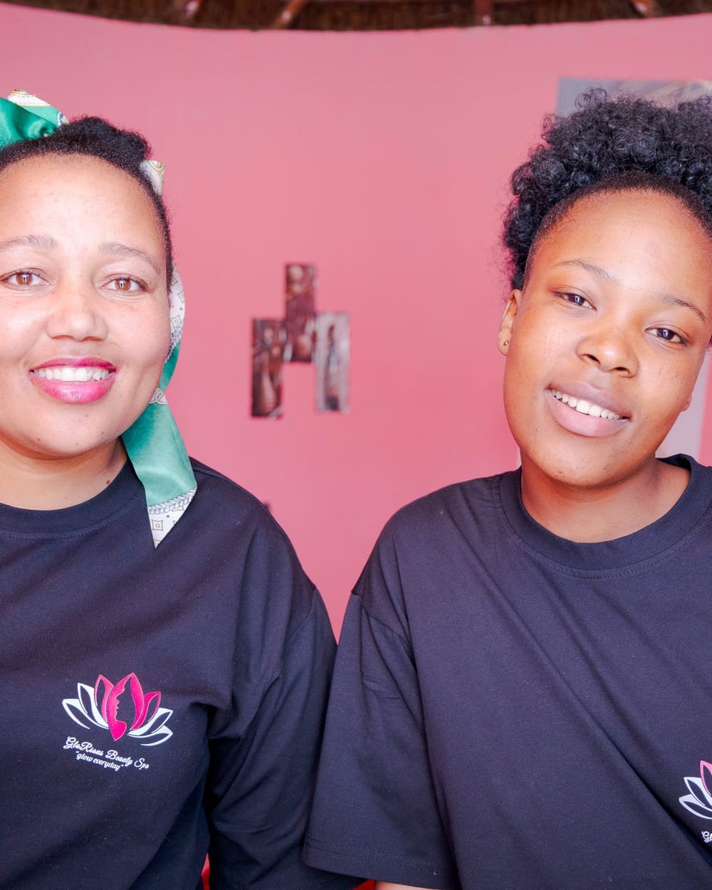 Glorious Beauty Spa therapists in the treatment room, Lesotho